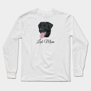 Black Labrador Mom Long Sleeve T-Shirt